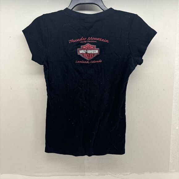 Harley Davidson Thunder in the Rockies Shirt 2007 T-shirt Sleeveless Medium Lady - Picture 4 of 4